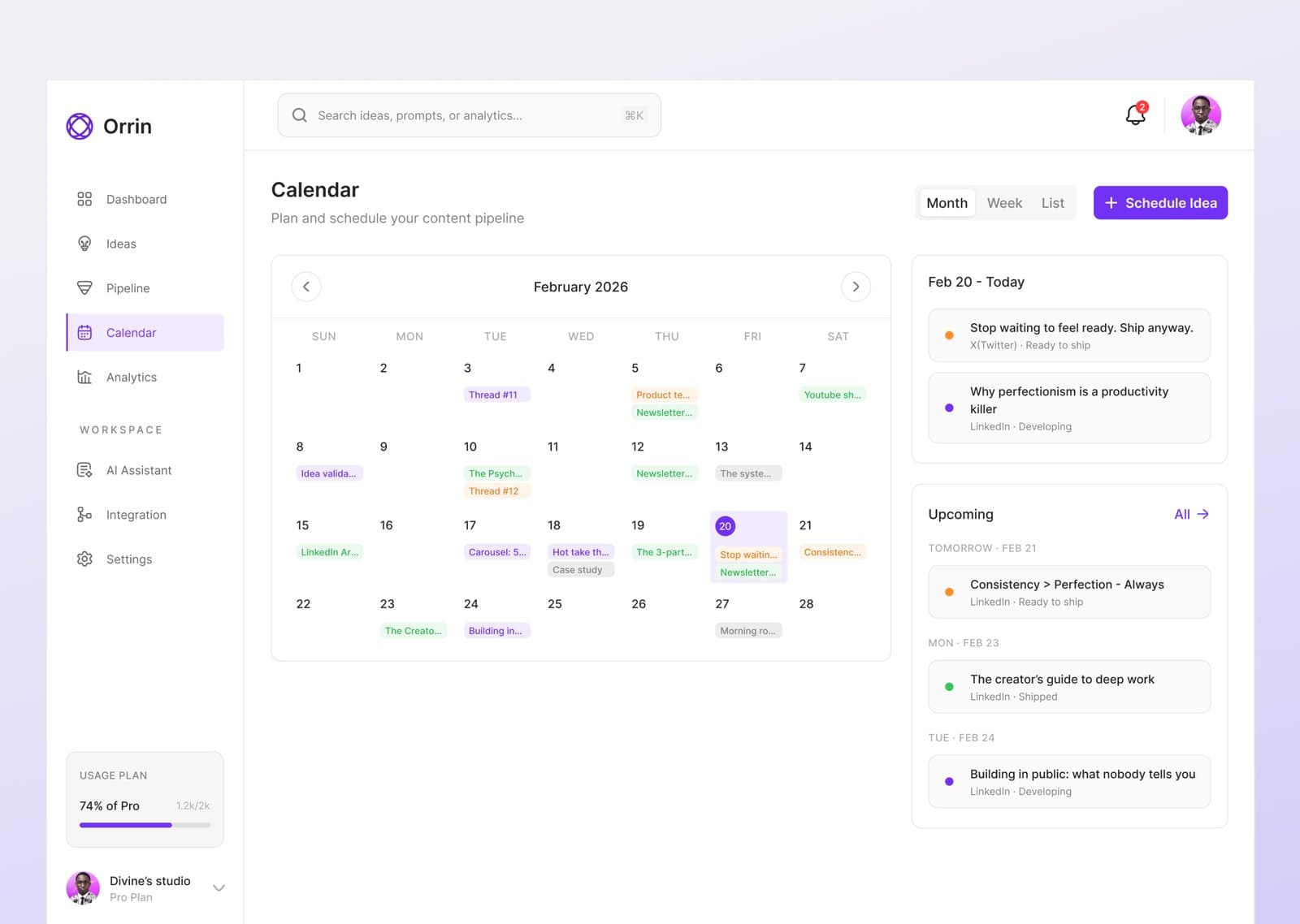 Calendar